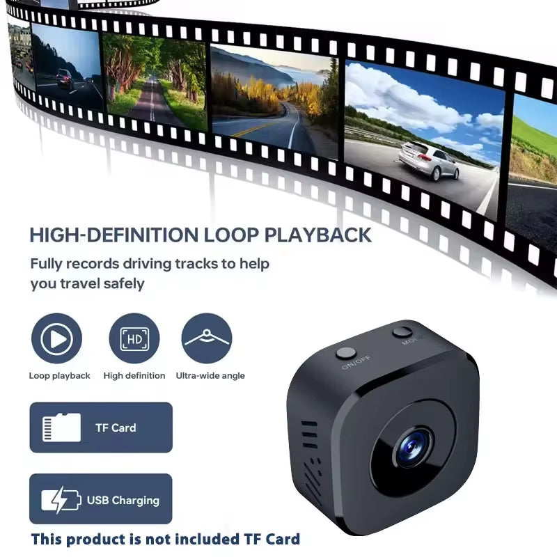 Mini Security Camera Pro 4K Fullhd Wifi Surveillance with 2 Way Audio Motion Detection Infrared Night Vision Security Cam