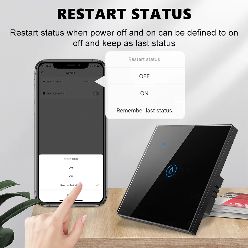 Wifiמתג חכם לדוד מים – שליטה מרחוק וחיסכון בחשמל